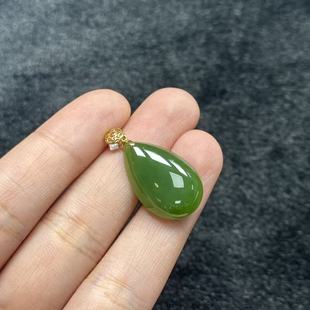 约11 DY一 多样性发货 B1803 5mm 18K金和田玉吊坠