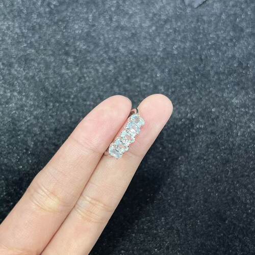 S925海蓝宝石戒指-约5mm-多样性发货- S优- A7700