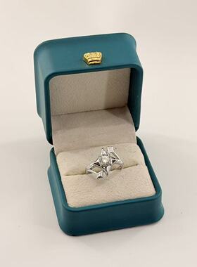 合成碳硅石（莫桑石）星星戒指-约17mm-多样性发货-YY王-V2