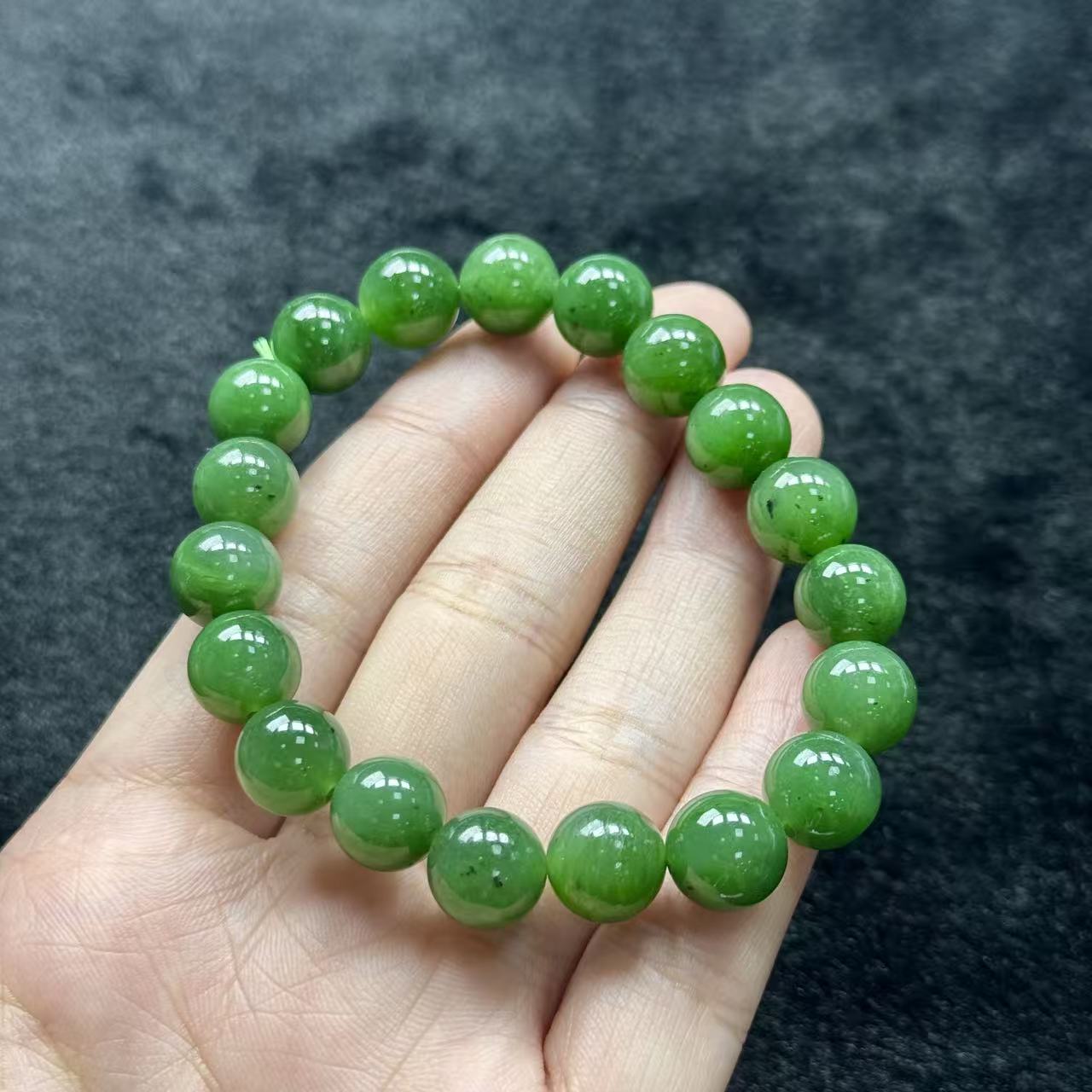 和田玉碧玉手串-约10mm-多样性发货- Y欣 B1693