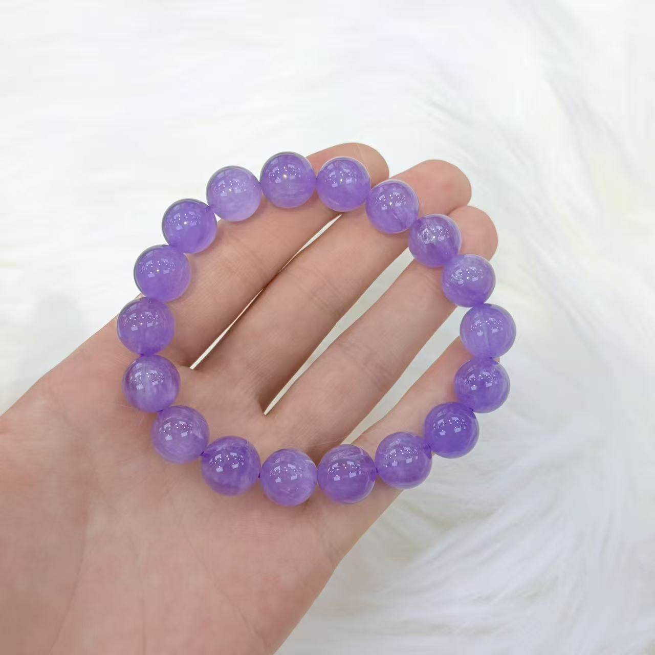 紫水晶紫兔毛手串-约10mm-多样性发货-S优-A199