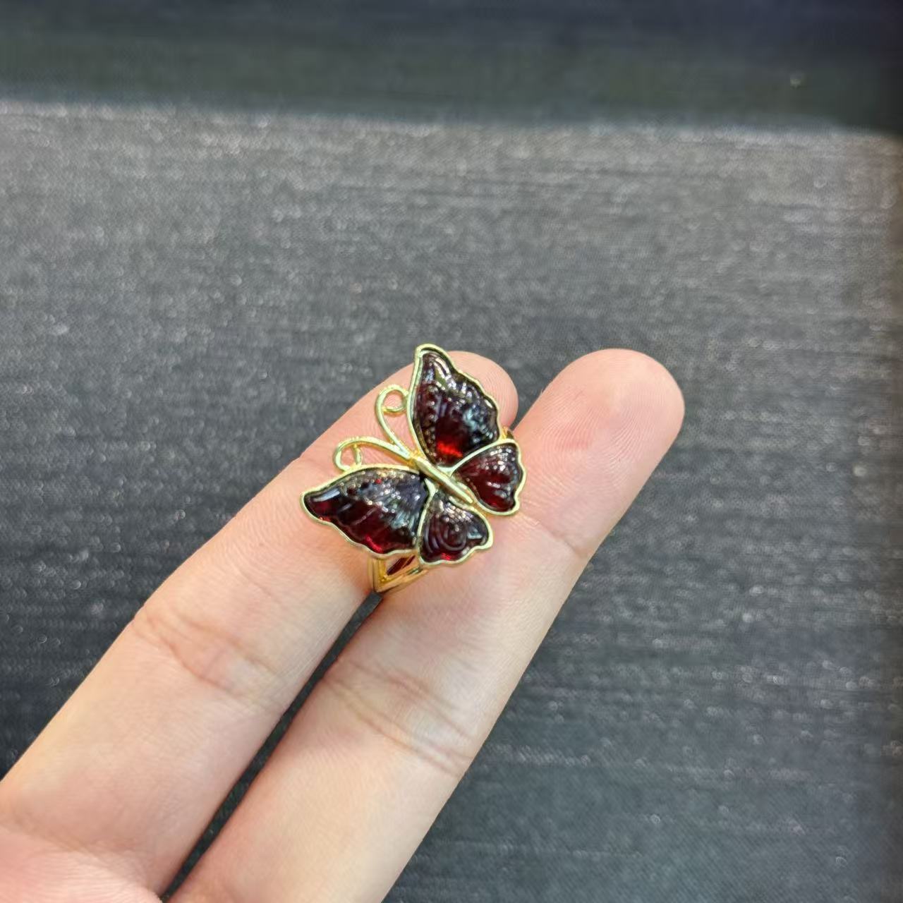 血珀戒指-约19mm-P展-多样性发货-A1326