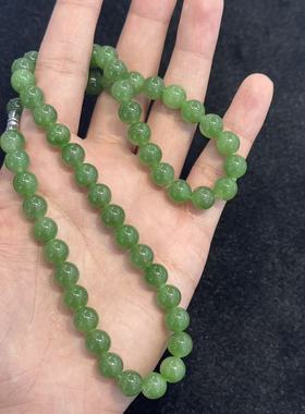 和田玉碧玉项链-约8mm-多样性发货-Y华-Y9718