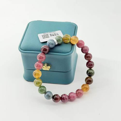 碧玺单圈DIY手串-约8mm-多样性发货-S优-V1058