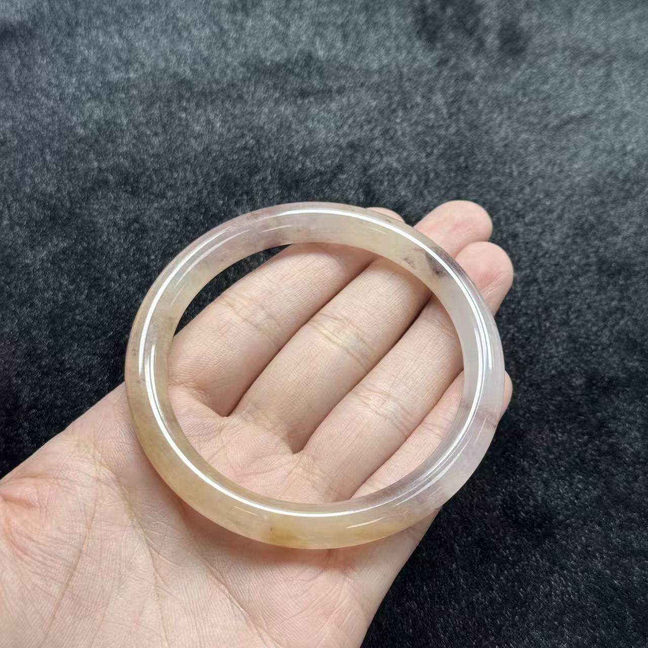 金丝玉（石英岩玉）手镯-约8*8mm-多样性发货- BD千B1399 52-64