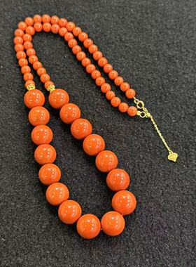 南红（玛瑙）18k南红项链-约11-15mm 多样性发货-R红 Y6070