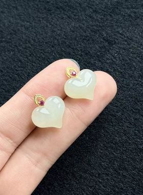 S925银和田玉吊坠，约17*15*7mm，多样性发货-DY一，A141