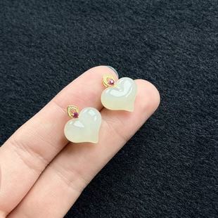 约17 DY一 多样性发货 A141 7mm S925银和田玉吊坠