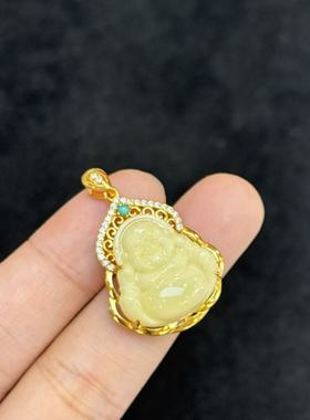 S925蜜蜡吊坠-约32*21*8mm-R祥-B9800