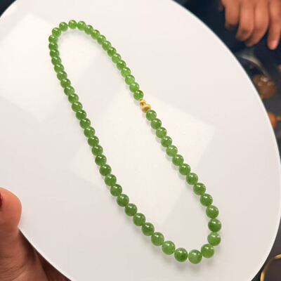 和田玉项链-约8MM-多样性发货- S和-V3464