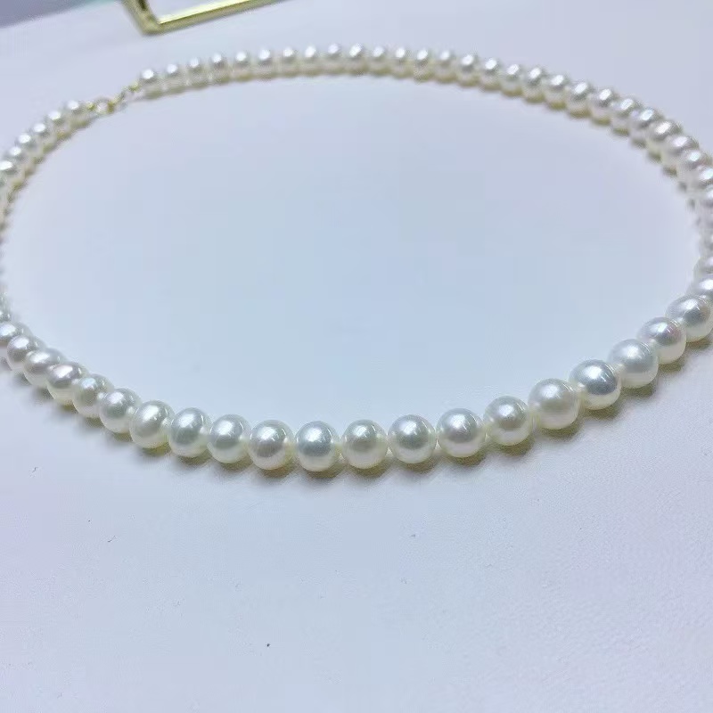 淡水珍珠珍珠项链约6mm-多样性发货-ZHEJ03