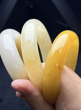 黄龙玉（石英岩玉）手镯 约15*9mm多样性发货- BD千 B3942