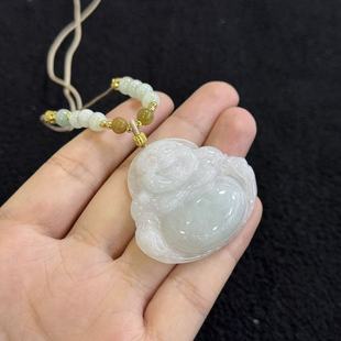 约38 F凌 多样性发货 Y6203 8mm 翡翠佛公吊坠