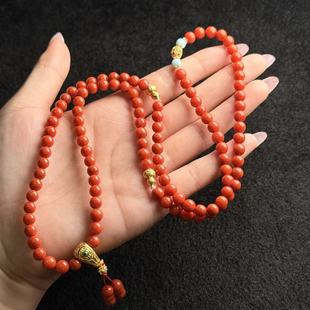 玛瑙 H祥 南红项链 多样性发货 A5637 约6mm 南红