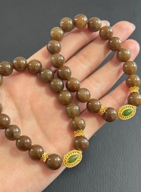 和田玉DIY单圈手串-约9mm-多样性发货-G帝-Y3410