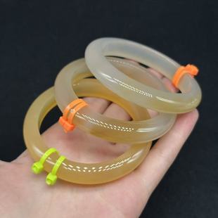 多样性发货 8mm 圈口50 B843 玛瑙冰糖雪梨正圈手镯 B多 约12