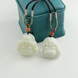 D兄 和田玉佛公吊坠 多样性发货 30mm V64 约29