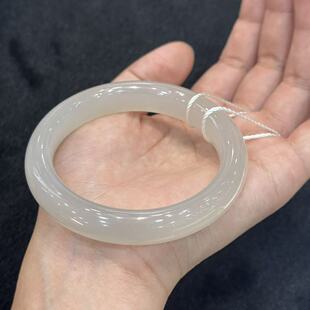 BY晶 和田玉冰底淡烟手镯 多样性发货 9mm B2659 约12