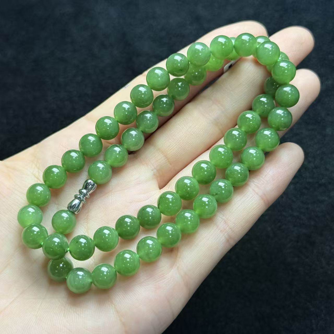 和田玉项链-约8mm-多样性发货-DY一- A3460