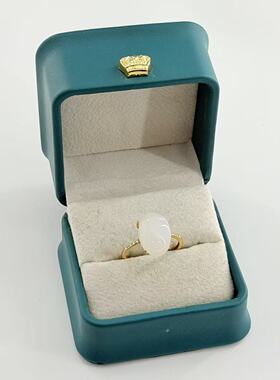 S925和田玉戒指-约14*10*7mm-多样性发货-L钰-V433