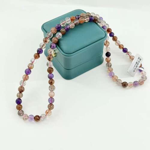 水晶多宝DIY项链-约6mm-多样性发货-S优-V1035