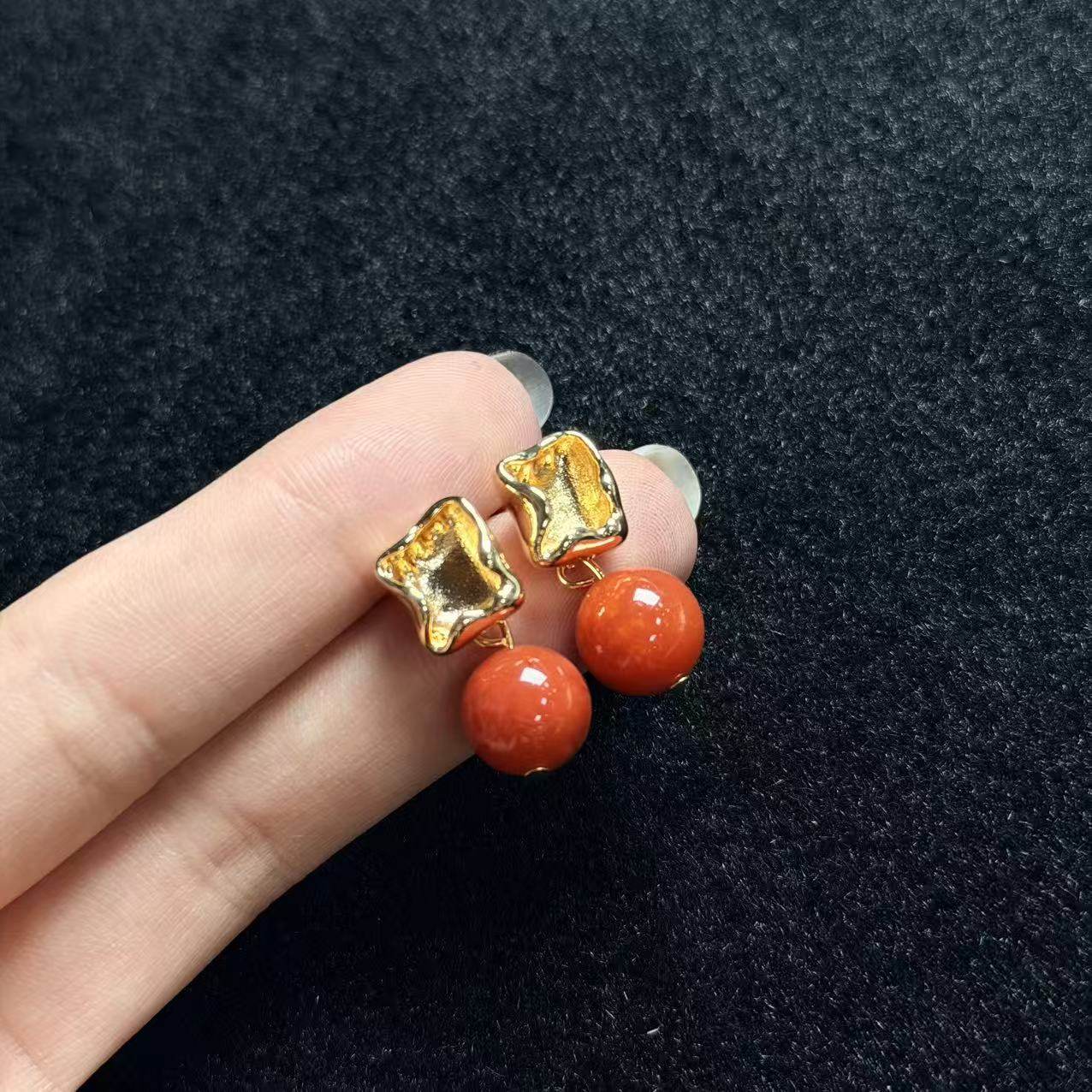 南红（玛瑙）南红耳钉-约10mm-多样性发货-H腾-A5168,珠宝/钻石/翡翠,其他,淘宝优惠券,粉丝福利购,淘宝优惠卷