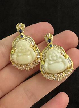 （蜜蜡）合金蜜蜡佛公吊坠--多样性发货-H三