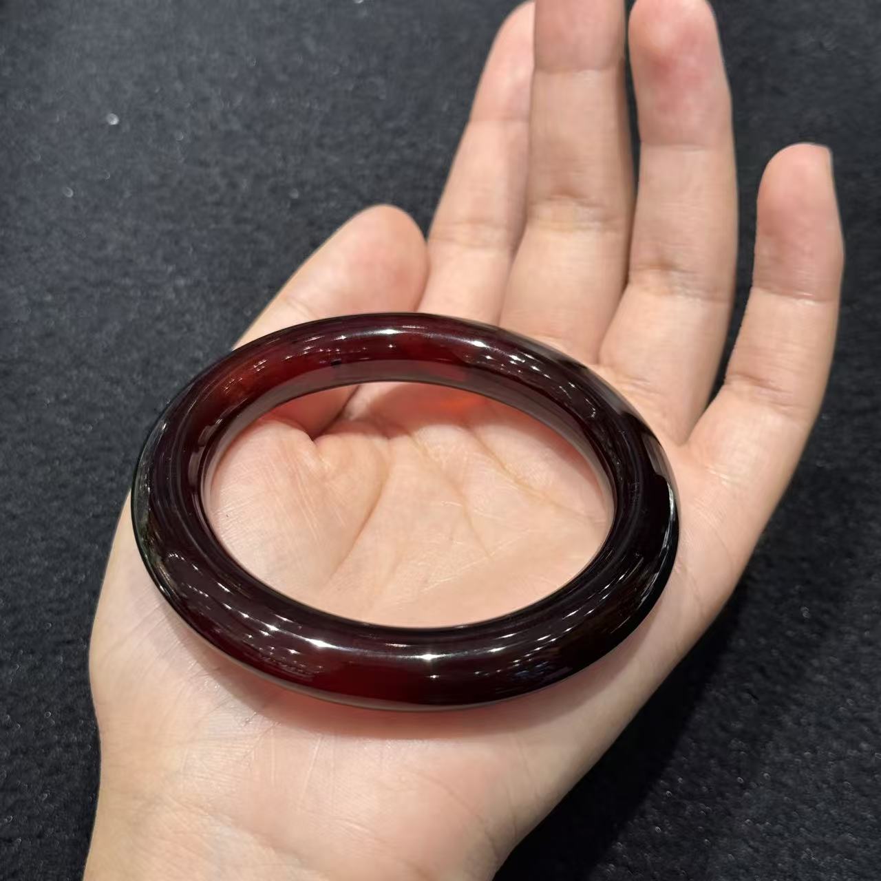 血珀圆条手镯-约9*10mm-多样性发货-X喆-