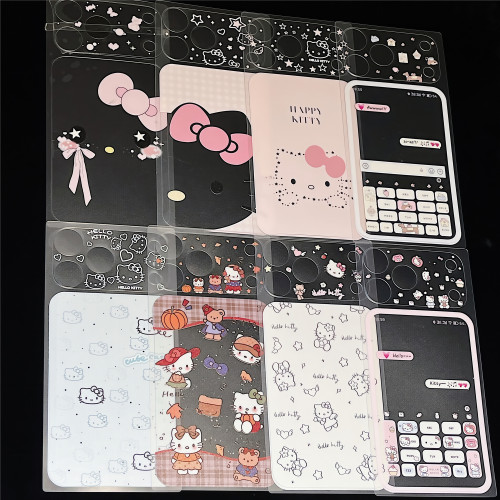 可爱趣味卡通镜头膜适用iPhone17pro背膜苹果17promax底座镜头贴纸镂空静电吸附17pm手机后摄像头保护贴膜薄