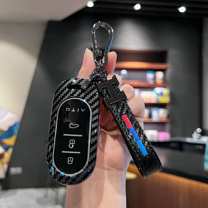 适用华为问界M9钥匙套2025/25款M8新款M7专用M5高档AITO车包扣壳