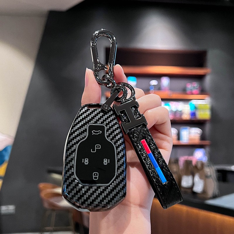 广汽传祺E9钥匙套E8向往M8/S9/S7影豹GS8影酷ES9新GS4壳GS3车包扣