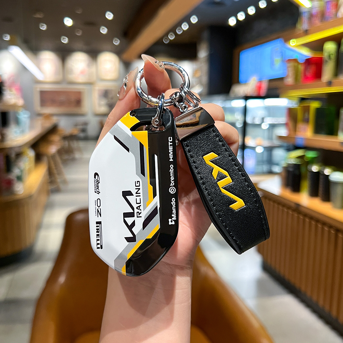 适用24款起亚EV5钥匙套ev9新能源汽车530Air/Light/Land包壳扣9键