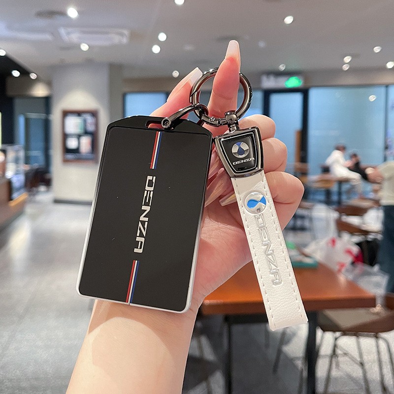 适用腾势d9钥匙套dm-i/EV新腾势D9卡片壳扣金属钥匙包卡包感应NFC