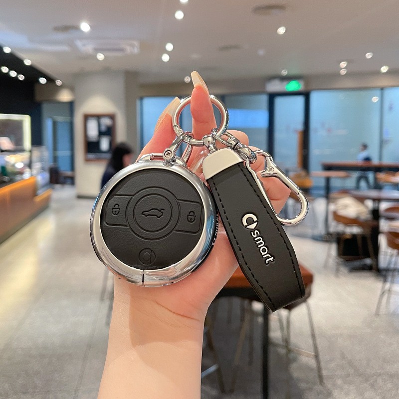 适用奔驰smart精灵一号钥匙套1号2022新款斯玛特壳包巴博斯Pro+