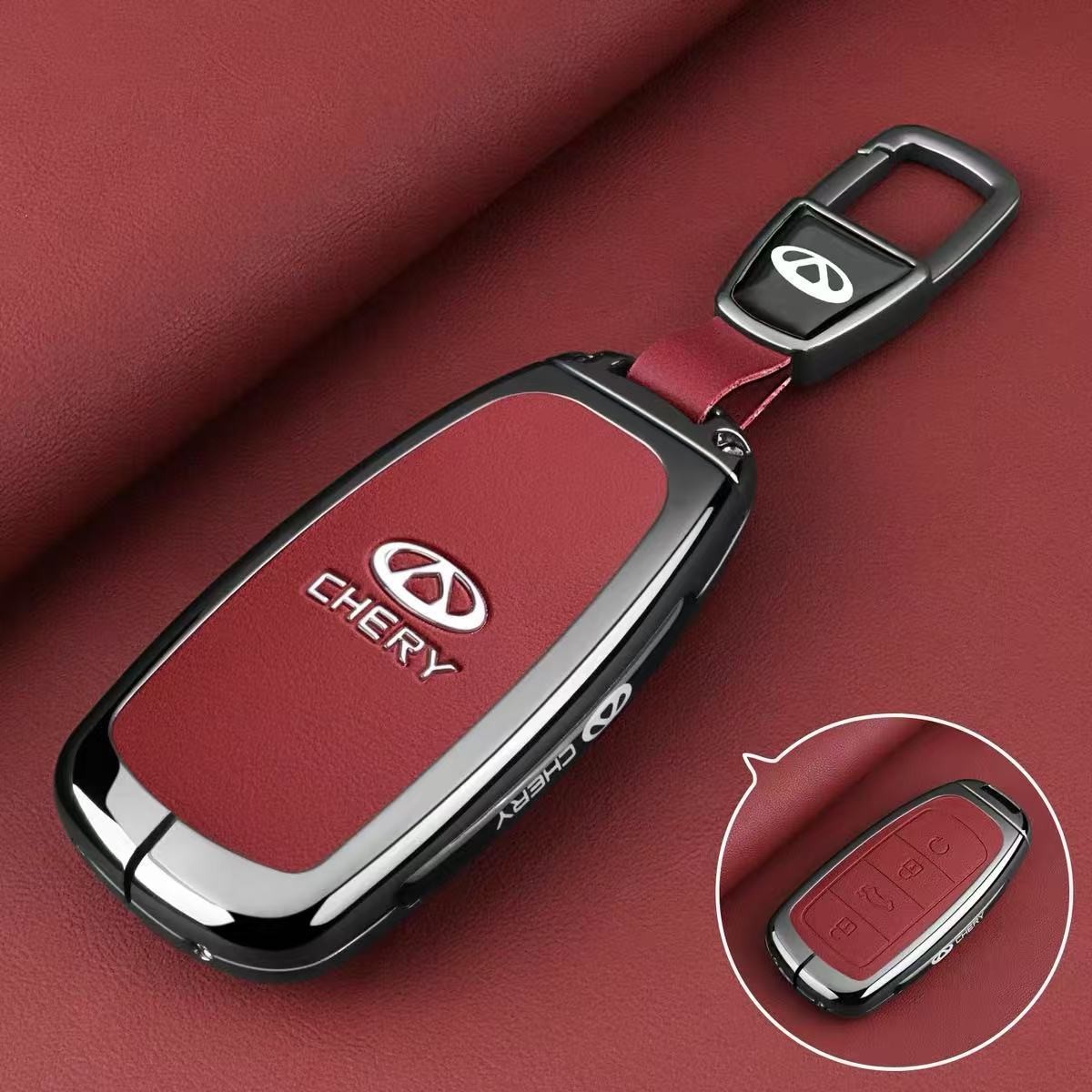 适用奇瑞瑞虎8PRO钥匙套8L瑞虎7PLUS探索06CDM瑞虎9车CHERY包扣壳