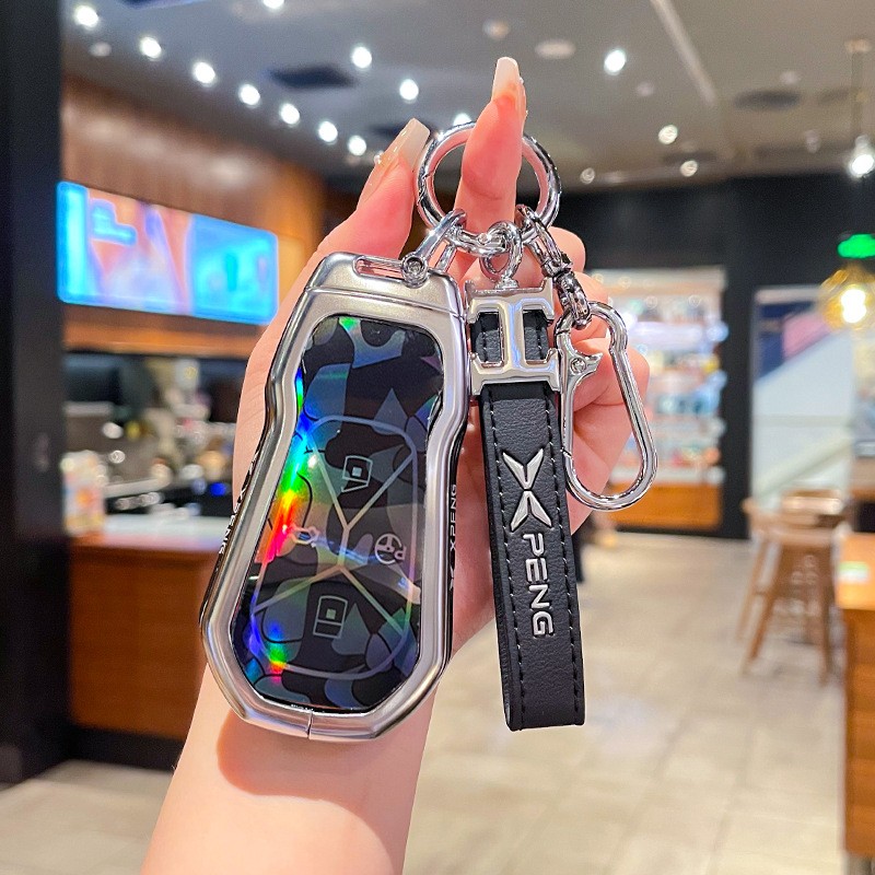 适用25新款小鹏MONAM03钥匙套G6 G7 G9 P7+ M03车金属保护包扣壳