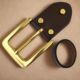 4.0铜扣头皮带扣头男针扣男士 腰带黄铜裤 带卡扣子配件日字扣3.8cm