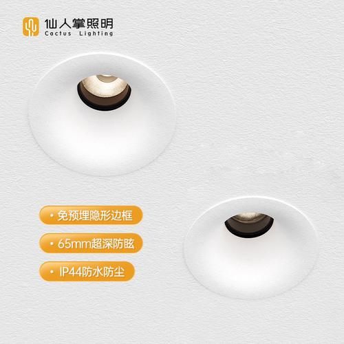 仙人掌照明隐形无边框可调角射灯