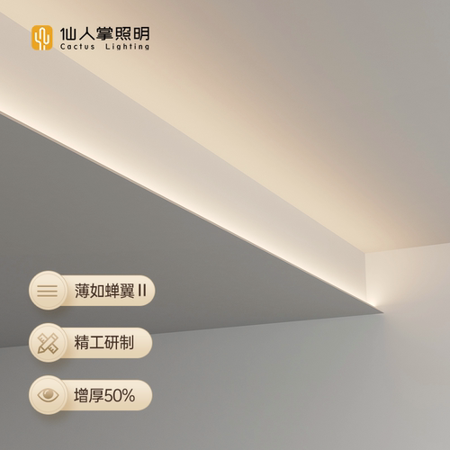 仙人掌照薄如蝉翼明吊顶灯带型材