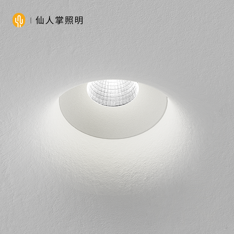 仙人掌照明嵌入石膏无边防眩射灯