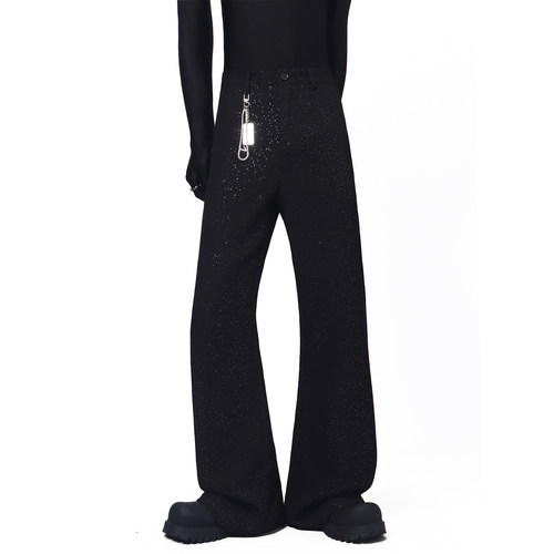 BlackClothes满天星微喇休闲裤