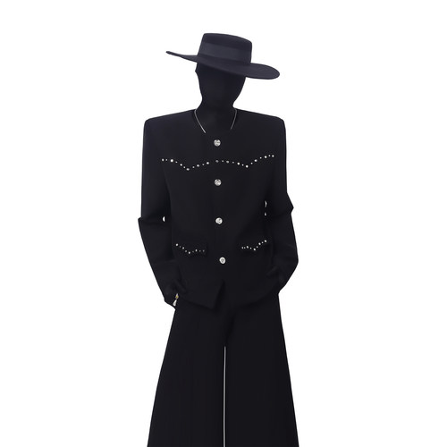 BlackClothes铆钉小香风夹克男
