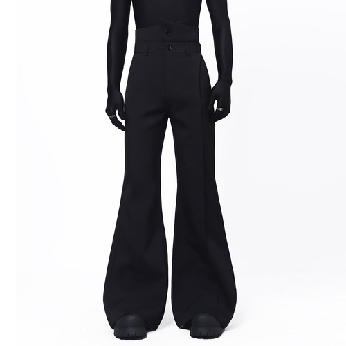 BlackClothes垂感微喇西裤男百搭