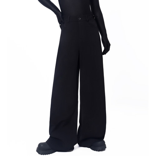 BlackClothes抗皱阔腿西裤男女