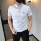 薄丝光棉青年商务休闲POLO衫 z金标小翻领男士 夏季 T恤修身 上班 短袖