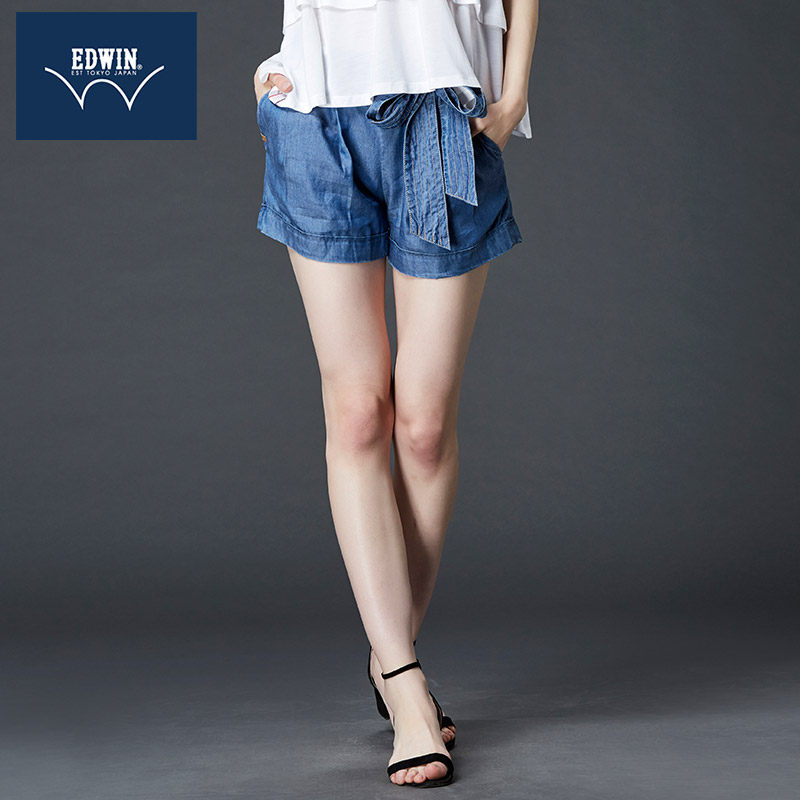 EDWIN Edwin Japan cowboy shorts leisure time summer Straight Easy Wear white Paige Show thin Wide leg pantsin the Women's clothing/Boutique , Pants , Casual pants  category - from Buy2taobao.com to provide professional Taobao agent buy service