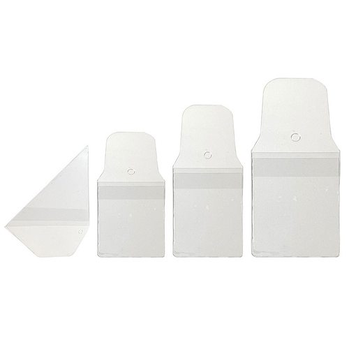 护身符袋防水套平安符符袋透明三角符袋别针挂脖福袋空袋塑料套