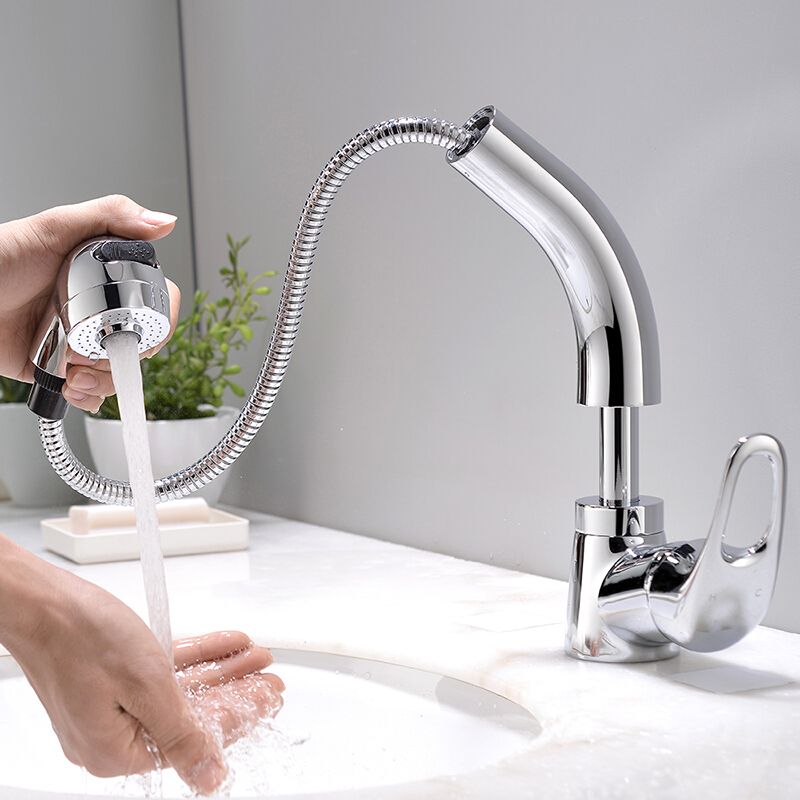 佳上佳升降抽拉抖音网红面盆龙头