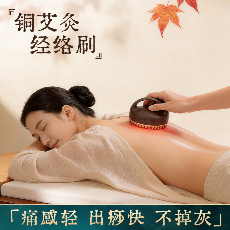 丰林美容院养生馆专用全身疏通SPA艾灸刷背经络刷刮痧仪按摩家用