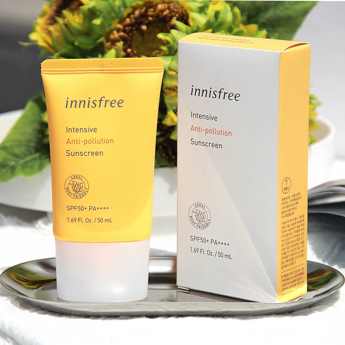 【韩国正品】Innisfree悦诗风吟自然关爱优颜多效型防晒乳霜高倍